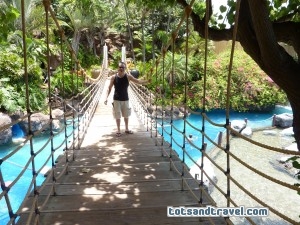 Maui Hyatt Regency Rope Suspension Bridge Maui Hyatt Regency Rope Suspension Bridge