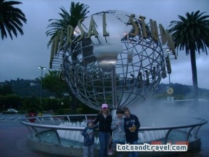 The world-famous Universal Studios Hollywood Globe