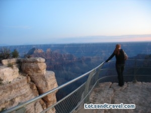 The Grand Canyon at dusk The Grand Canyon at dusk