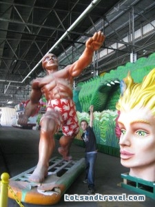 Mardi Gras museum floats in New Orleans