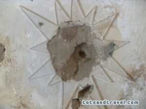 Billy the Kid courthouse bullet hole Billy the Kid courthouse bullet hole